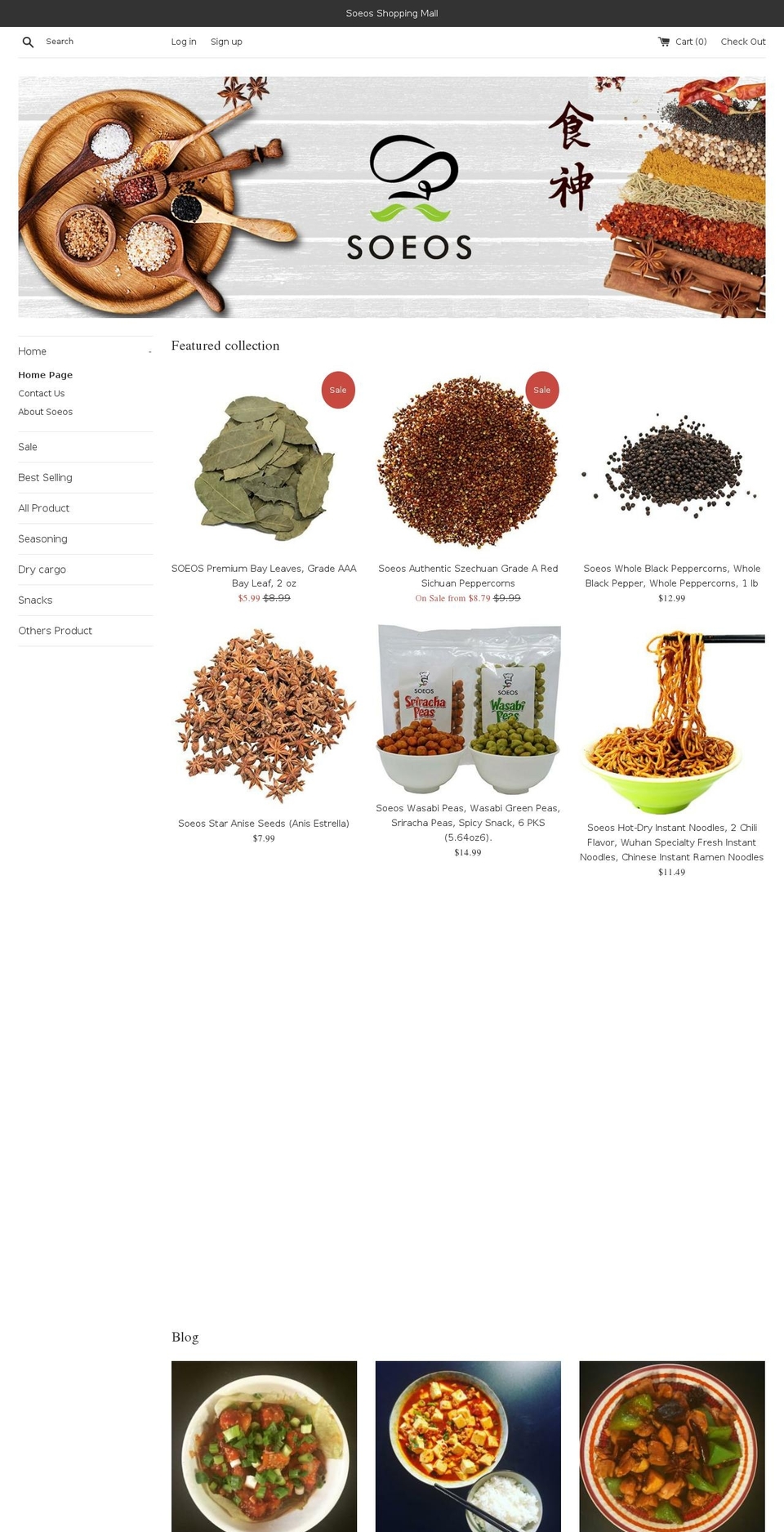 soeos.com shopify website screenshot