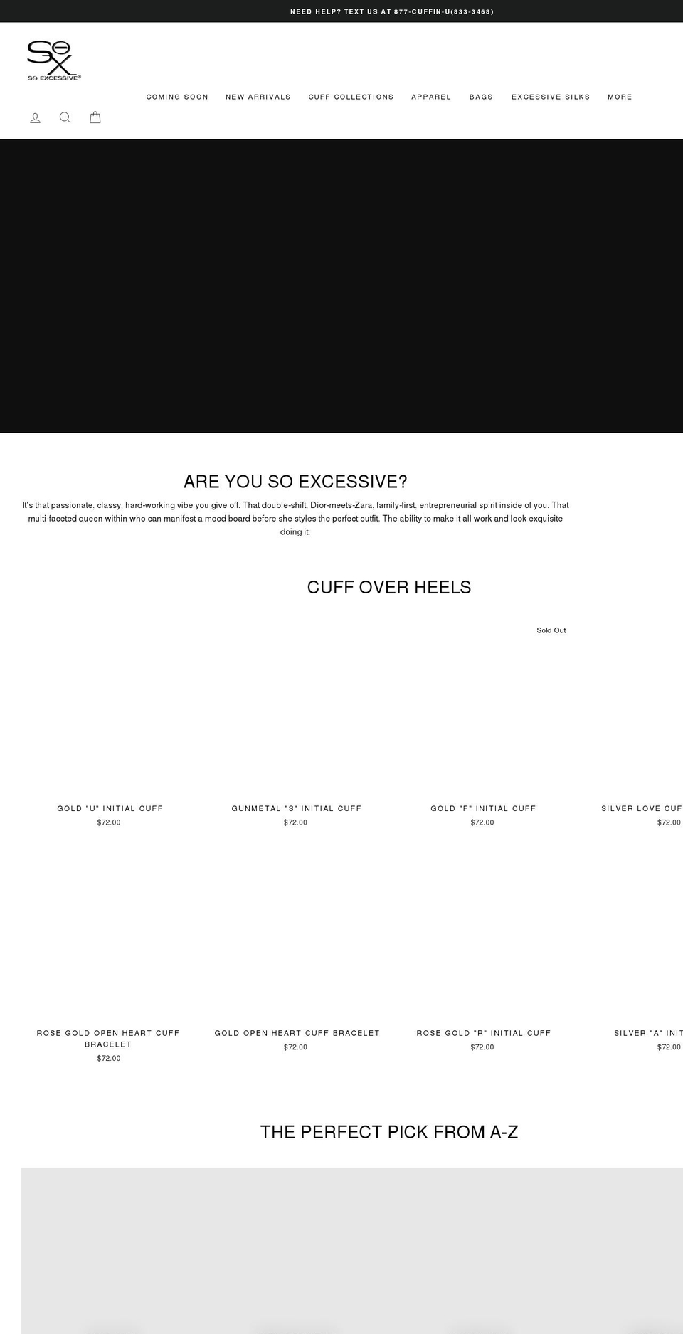 soexcessive.com shopify website screenshot