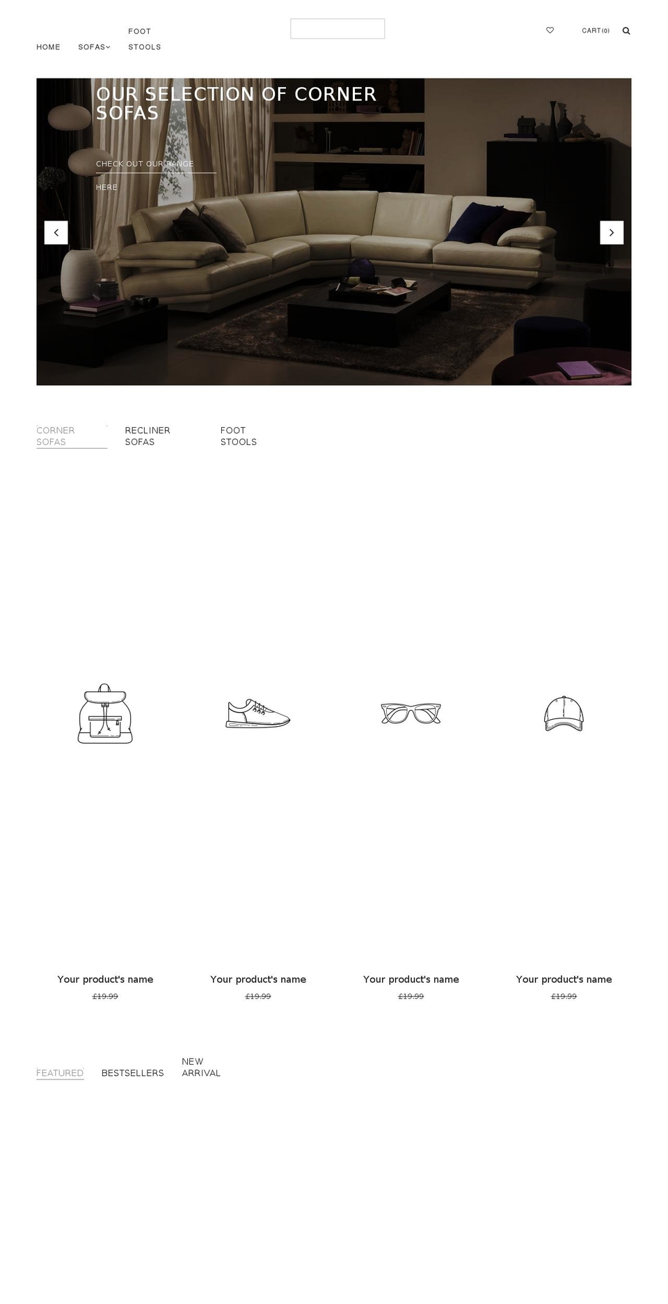 sofa.company shopify website screenshot