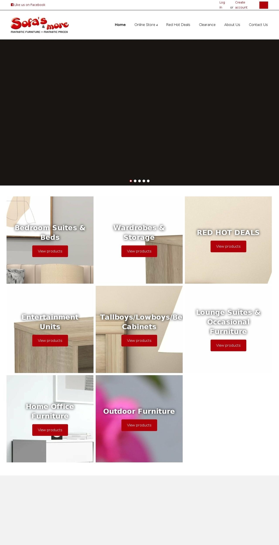 sofasandmore.co.nz shopify website screenshot