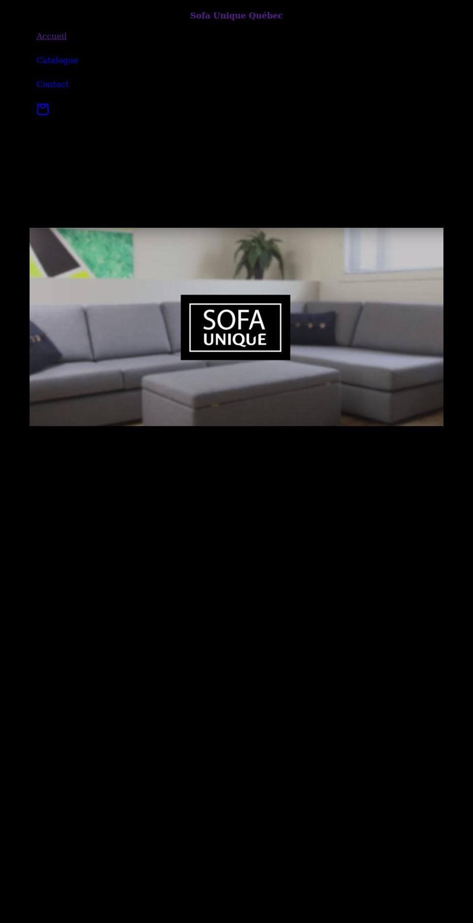 sofauniquequebec.com shopify website screenshot