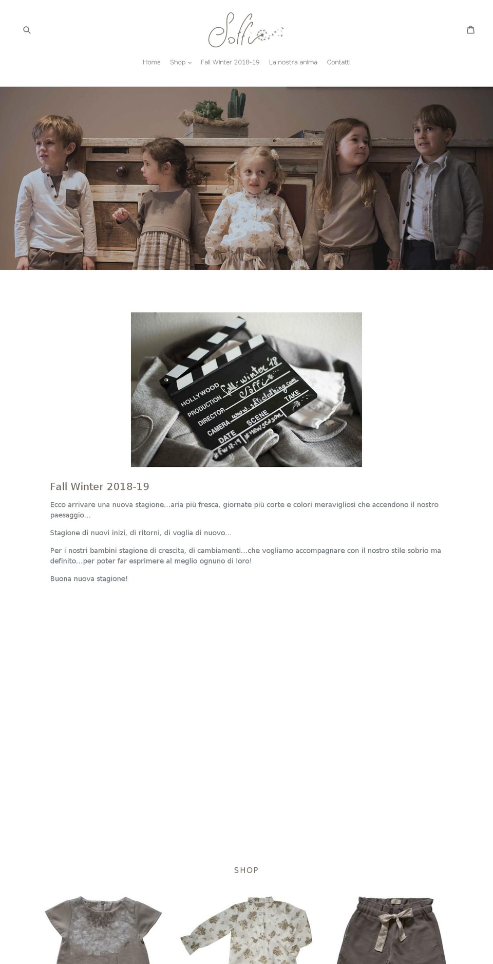 sofficlothing.com — Shopify storefront screenshot