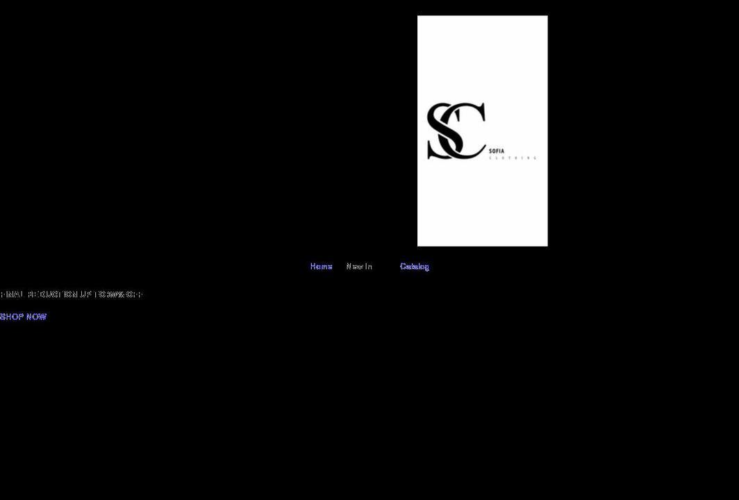 sofiaclothing.net shopify website screenshot