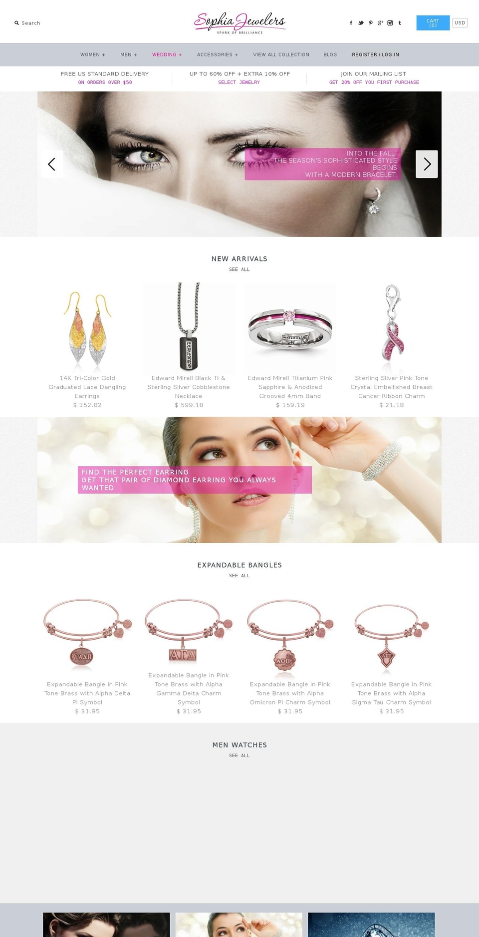 sofiajewelers.com — Shopify storefront screenshot