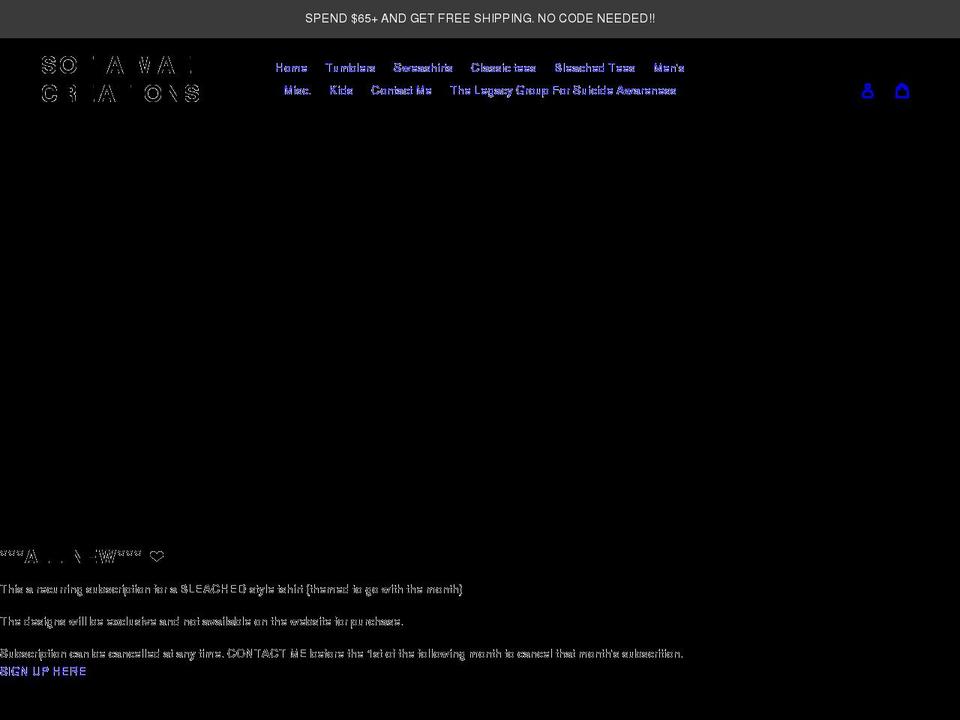sofiamaecreations.com shopify website screenshot