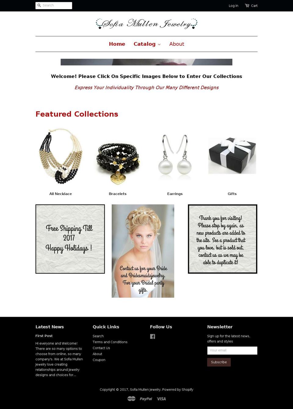 sofiamullenjewelry.com shopify website screenshot