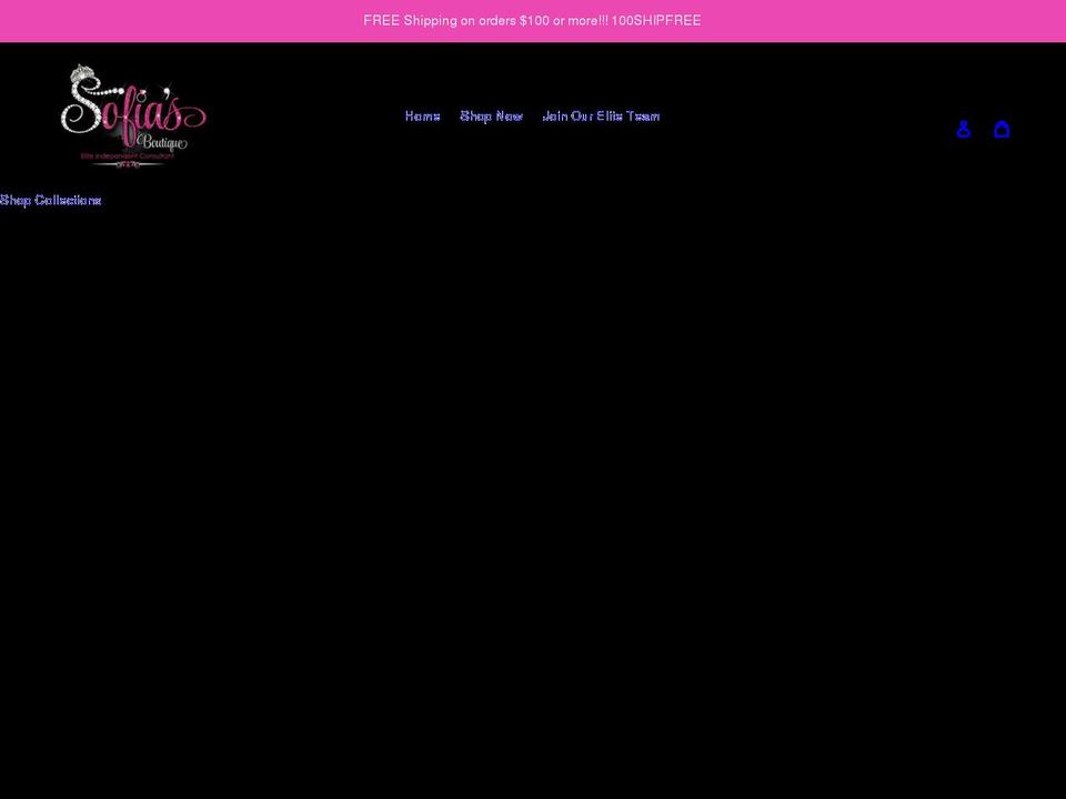 sofiasblingboutique.com shopify website screenshot