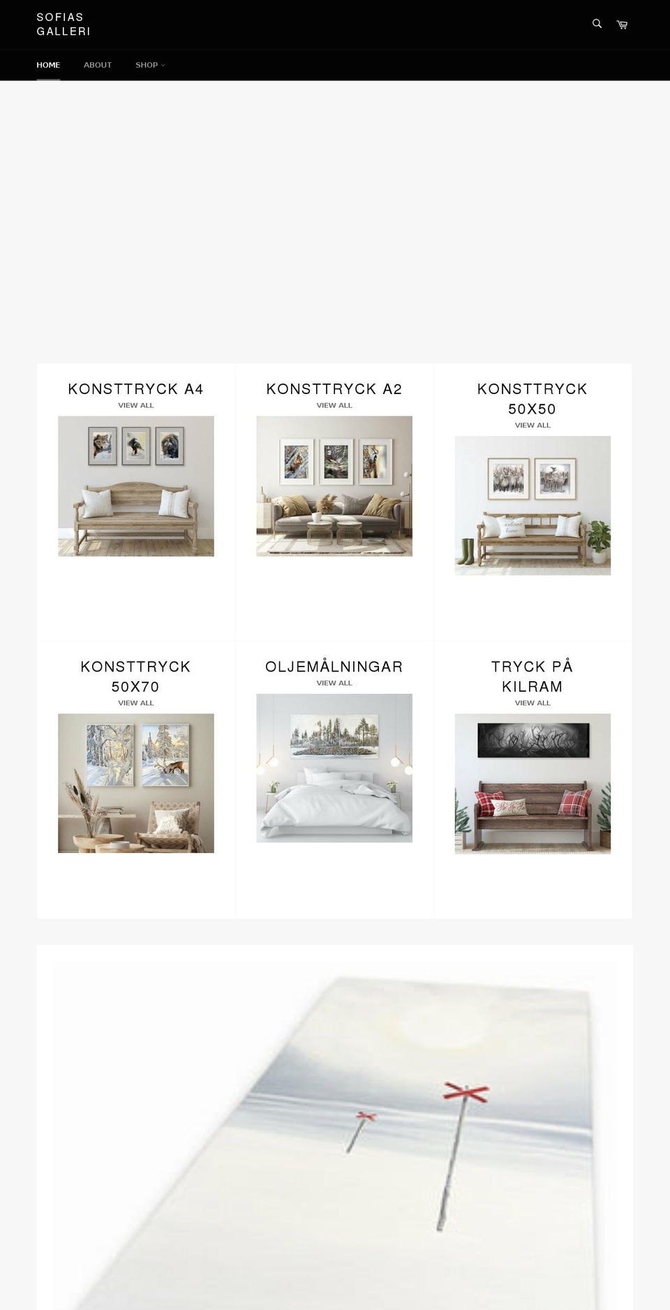 sofiasgalleri.se shopify website screenshot