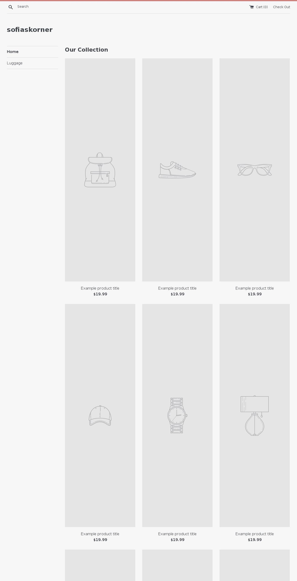 sofiaskorner.com — Shopify storefront screenshot