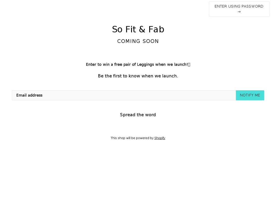 sofitnfab.com — Shopify storefront screenshot