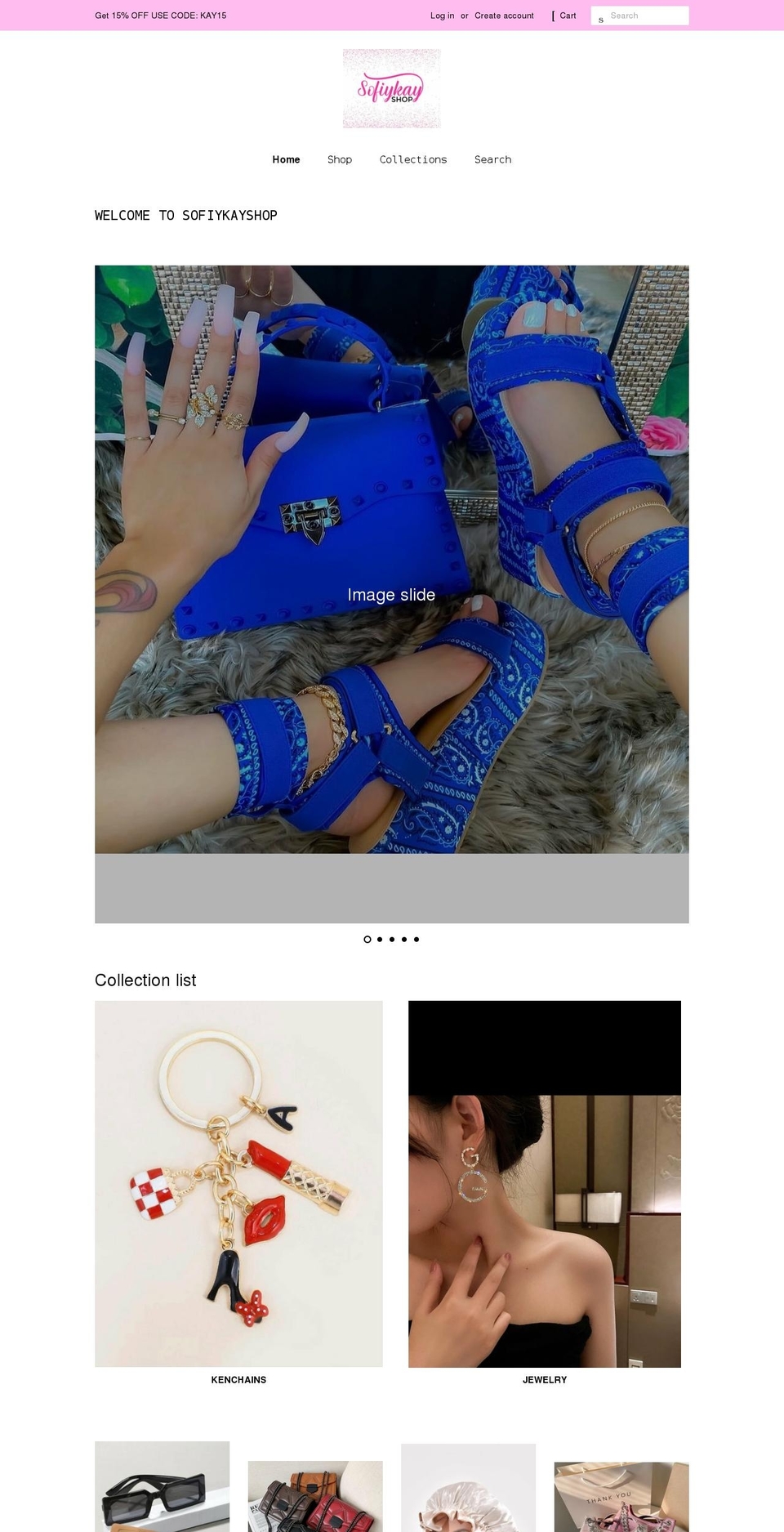 sofiykayshop.com shopify website screenshot