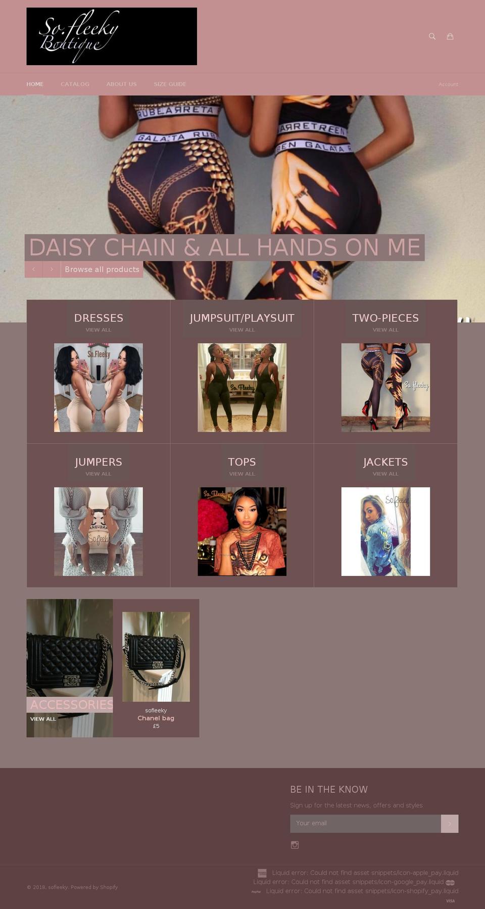 sofleeky.com shopify website screenshot