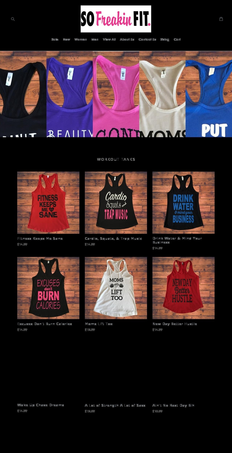 sofreakinfitapparel.com — Shopify storefront screenshot