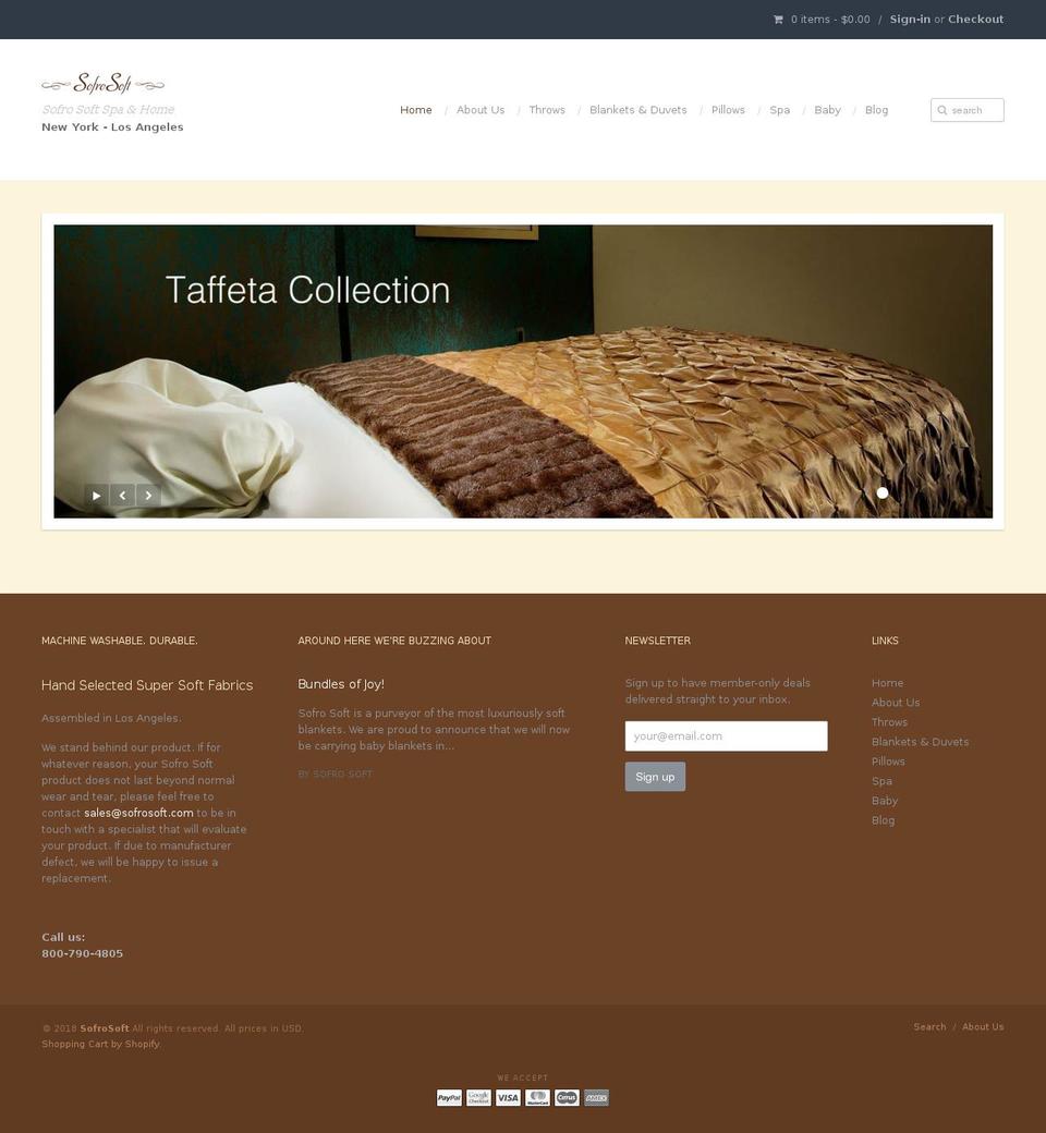 sofrosoft.com shopify website screenshot