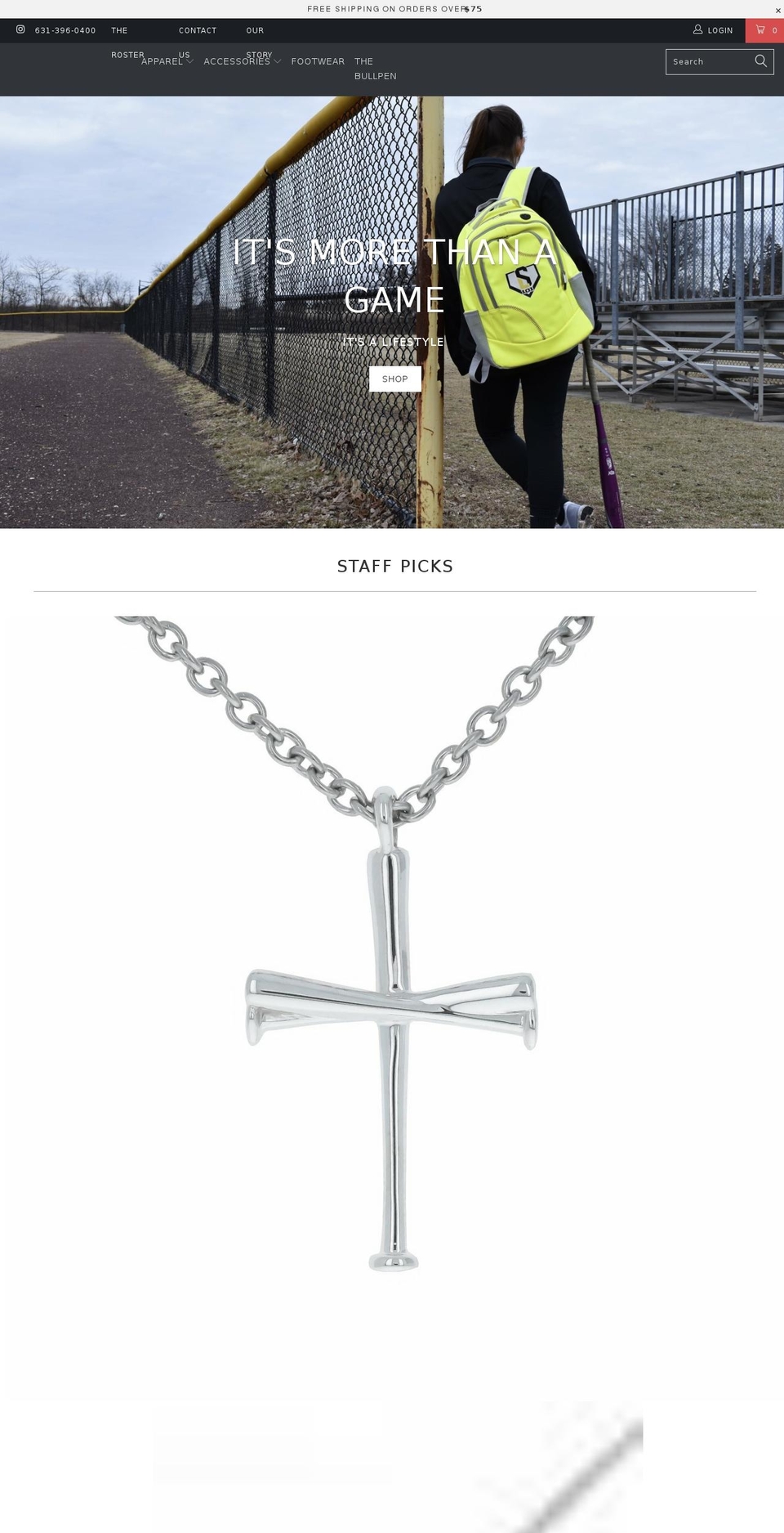 softballlifestyle101.com — Shopify storefront screenshot