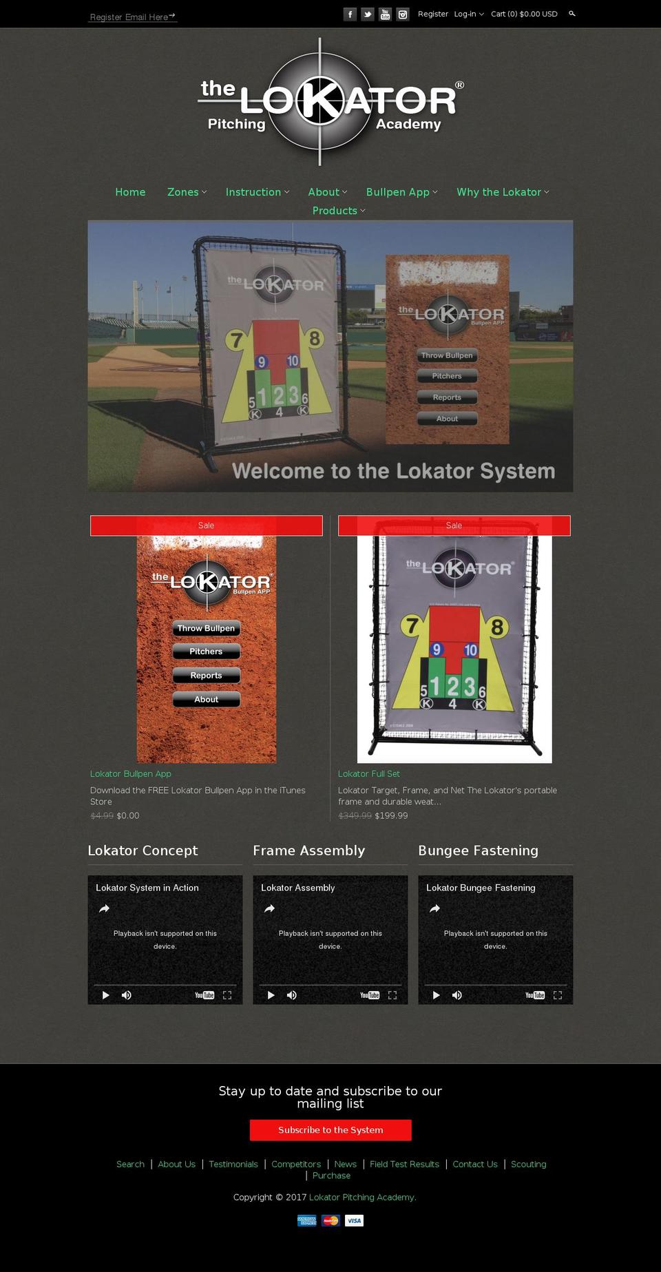 softballpitchingsystem.com shopify website screenshot