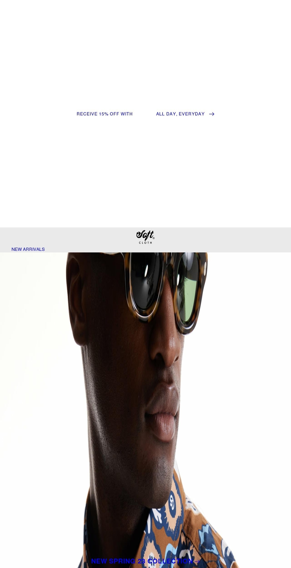 softcloth.com shopify website screenshot