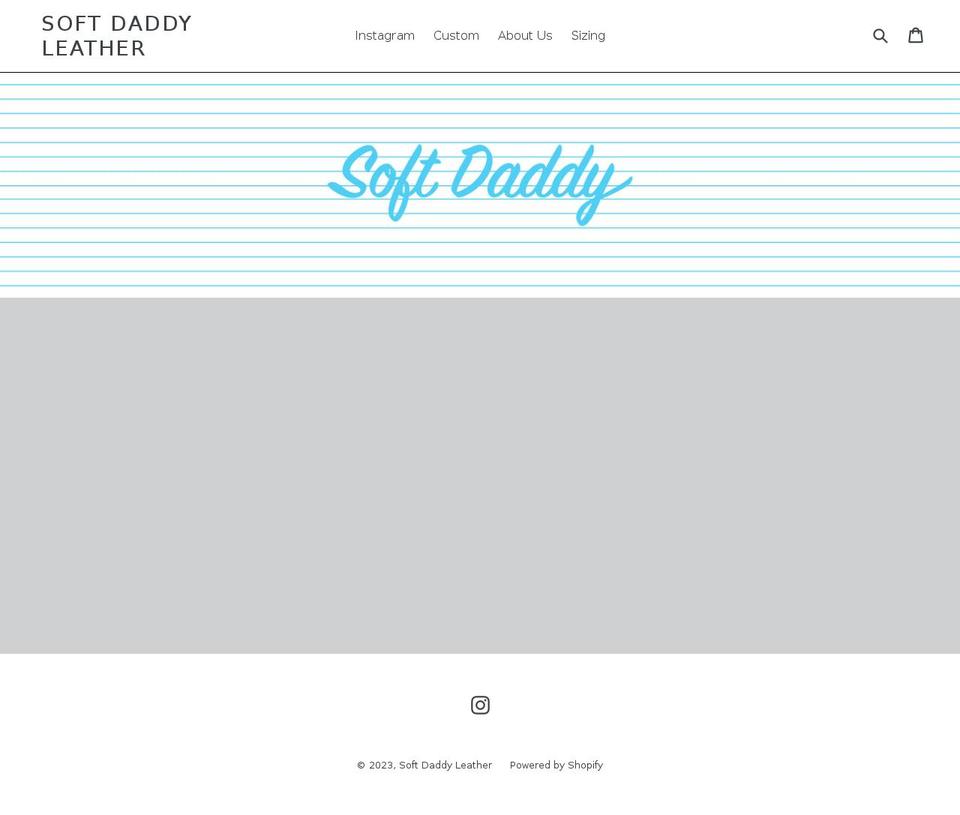 softdaddyleather.com — Shopify storefront screenshot