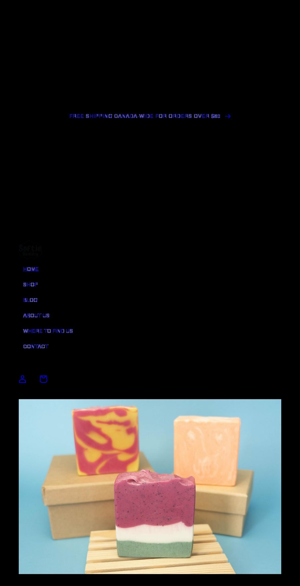 softiebeauty.com shopify website screenshot