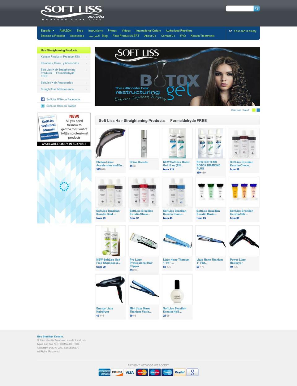 softlissusa.com shopify website screenshot
