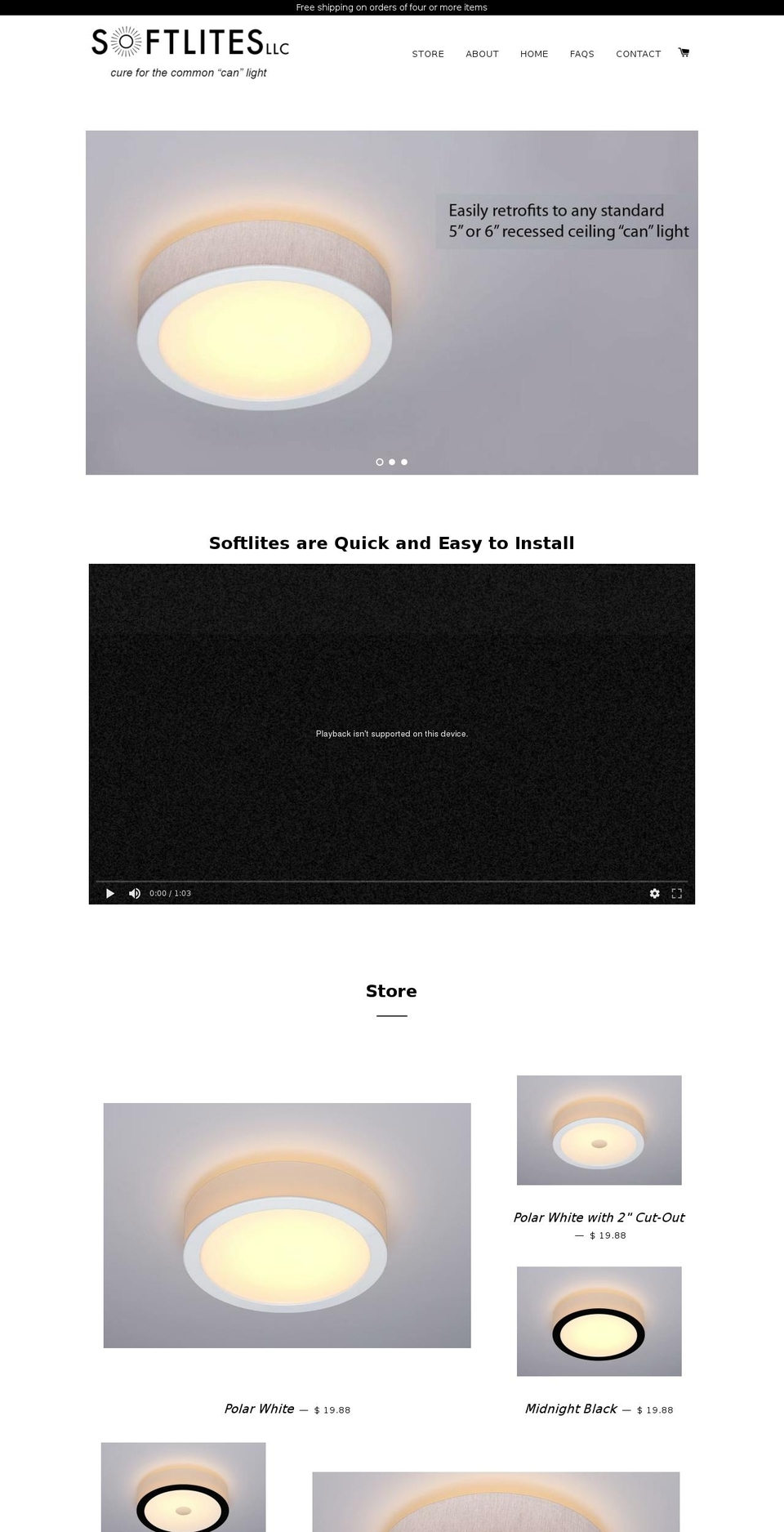 softlitesllc.com shopify website screenshot