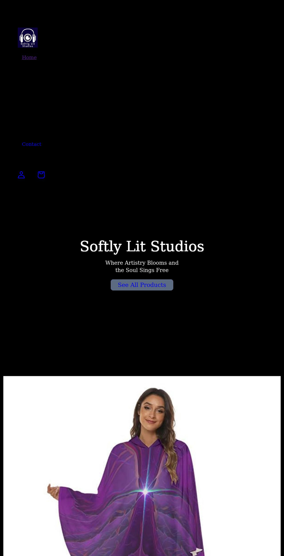 softlylit.com shopify website screenshot