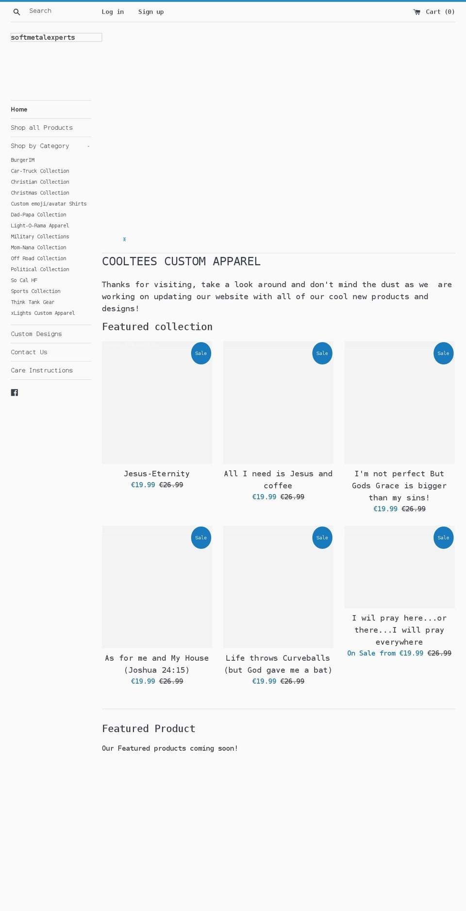 softmetalexperts.com shopify website screenshot