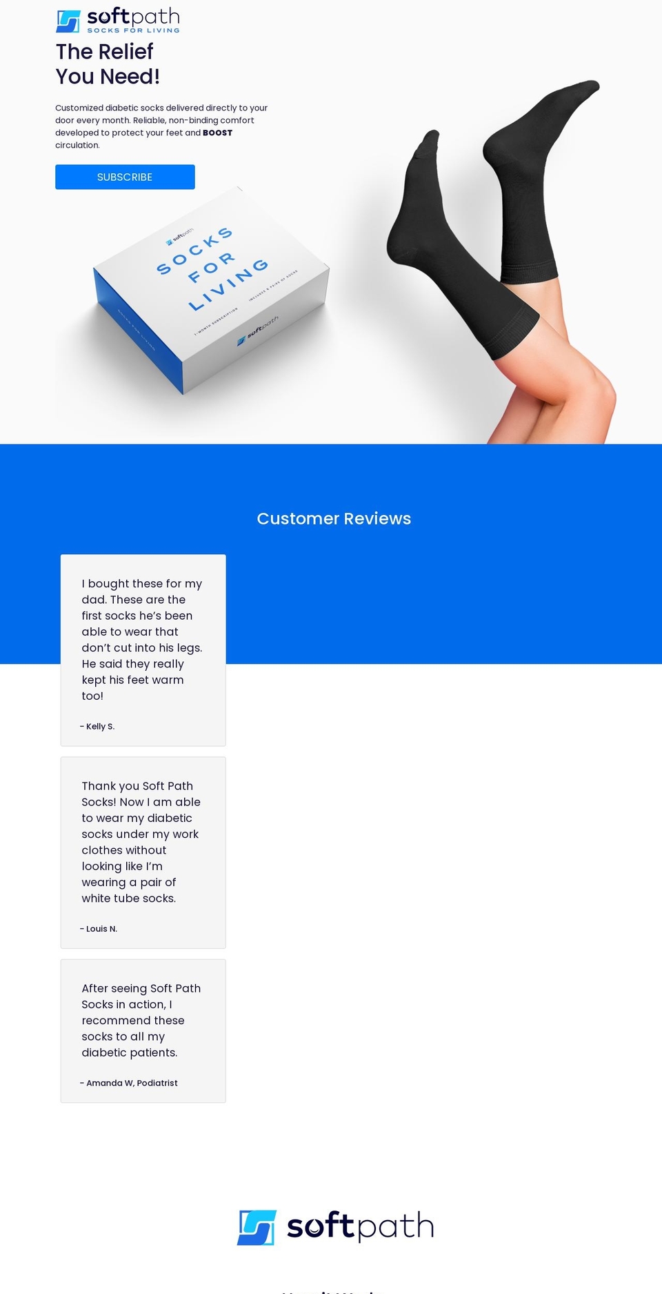 softpathsocks.com shopify website screenshot