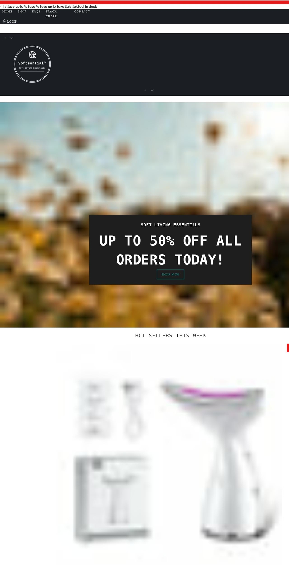 softsential.com shopify website screenshot