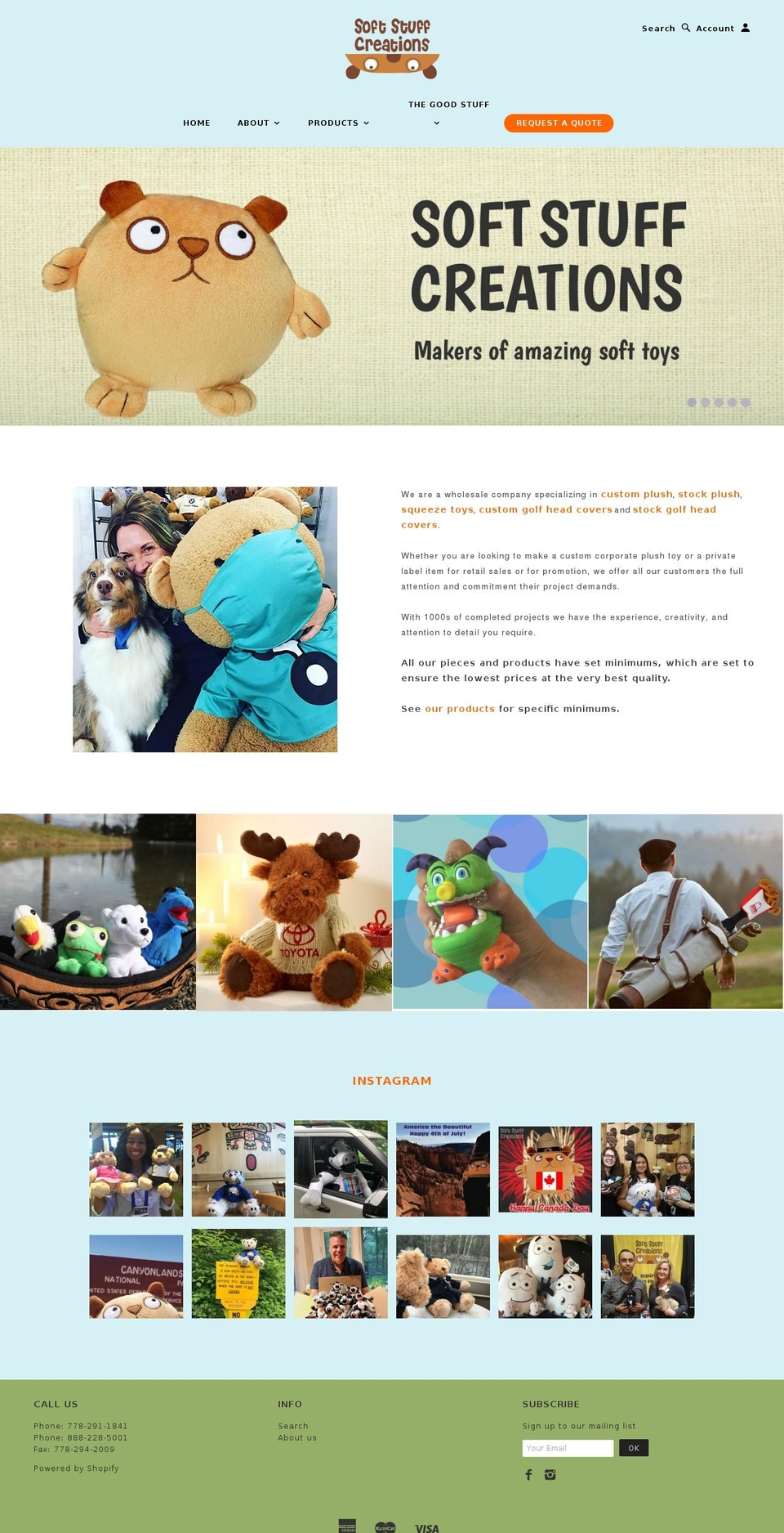 softstuffies.com shopify website screenshot