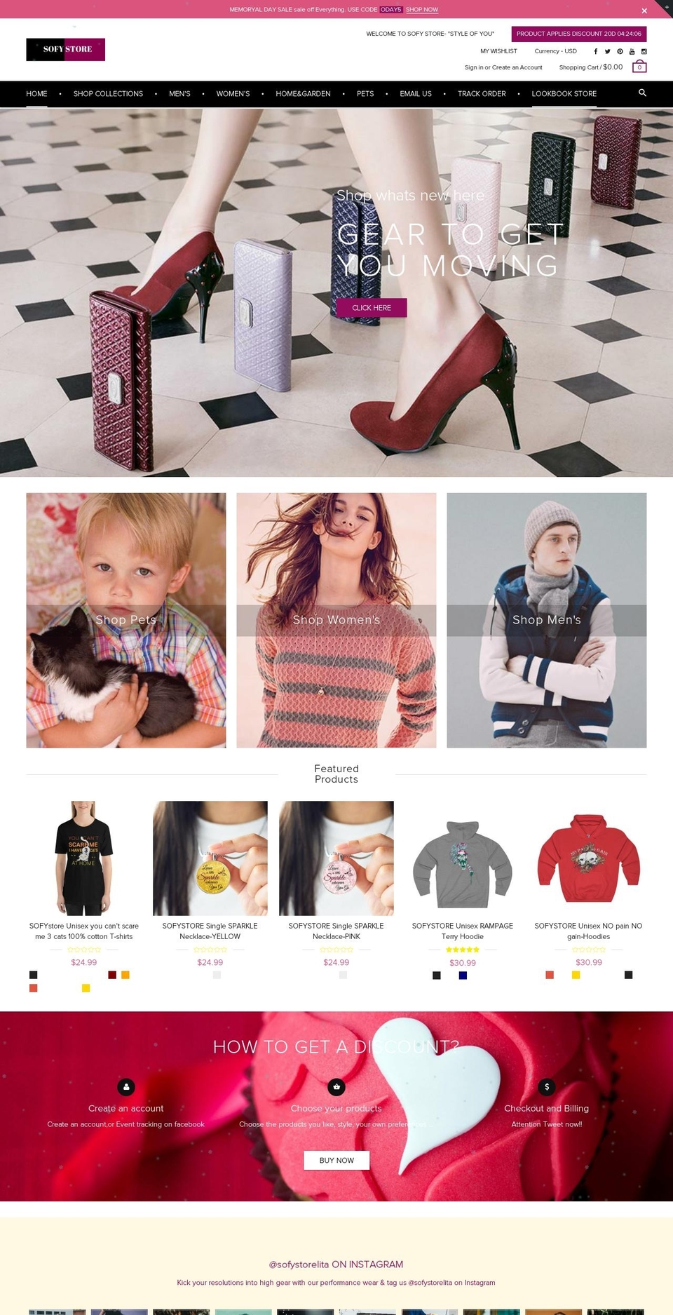 sofystore.com — Shopify storefront screenshot