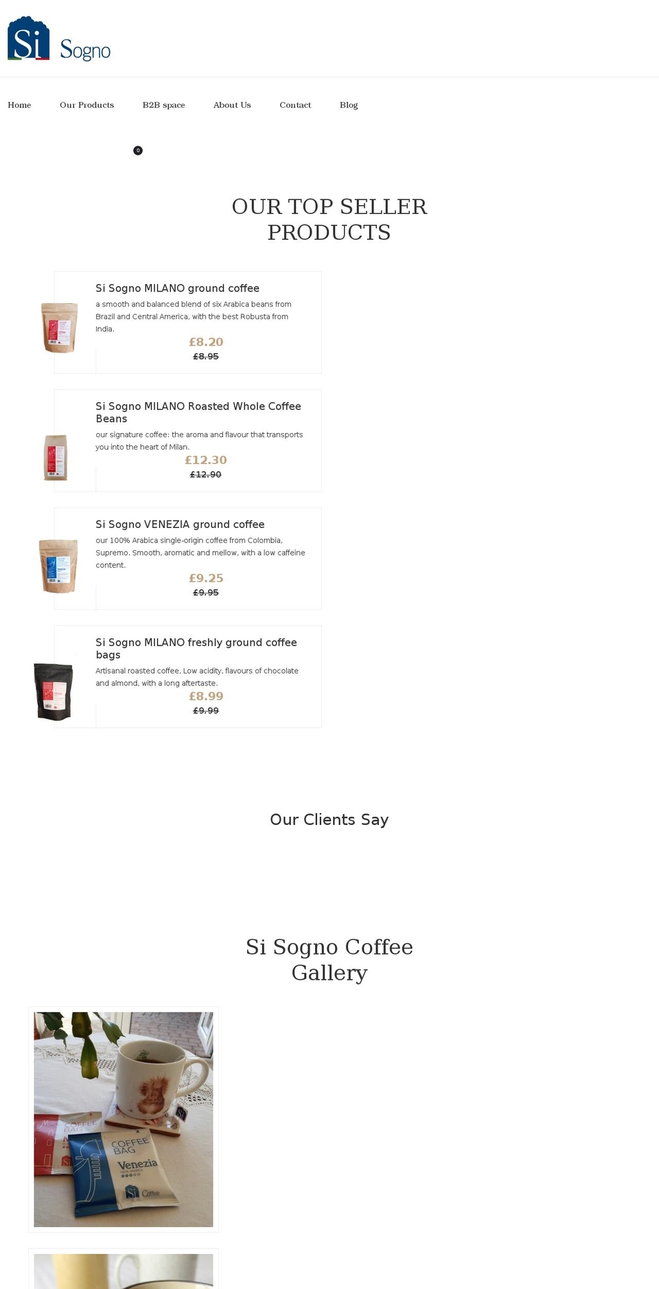 Kofi-v--- Shopify theme site example sogno-si.com