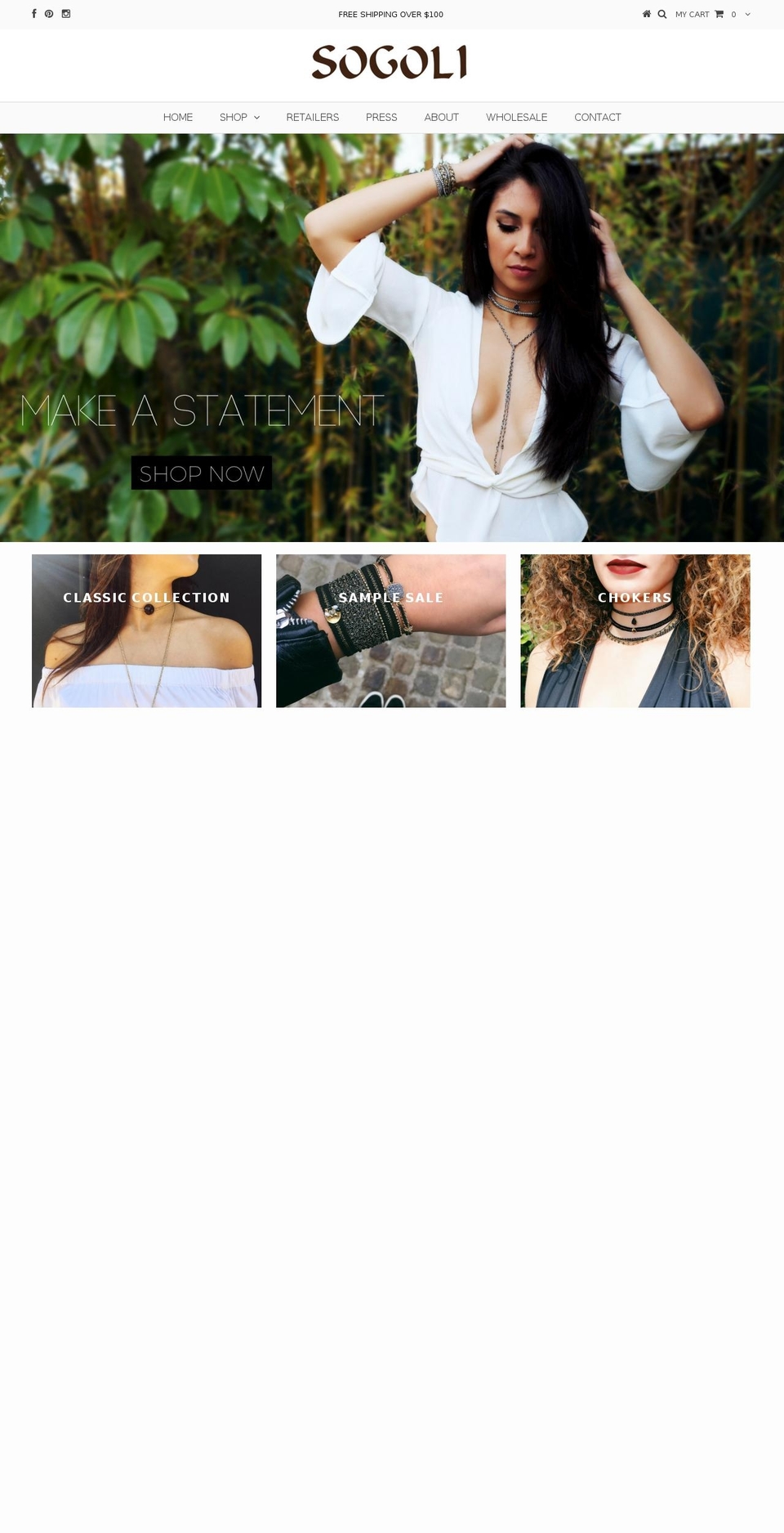 sogolidesign.com shopify website screenshot