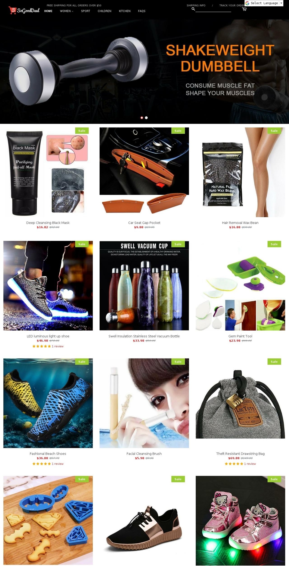 sogooddeal.com shopify website screenshot