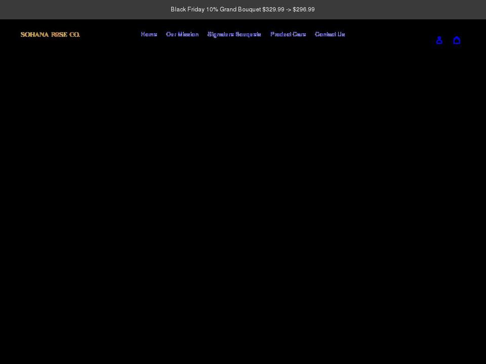 sohanaroses.com shopify website screenshot