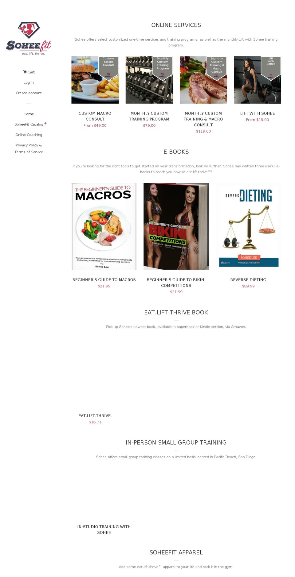soheefit-com-store.myshopify.com shopify website screenshot