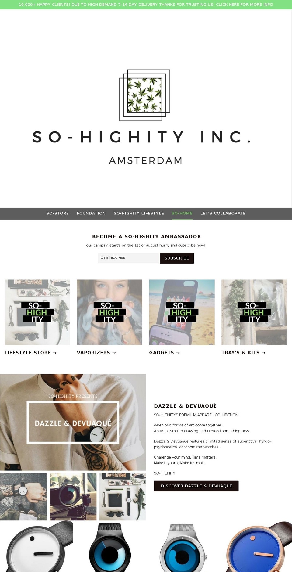 sohighity.com — Shopify storefront screenshot