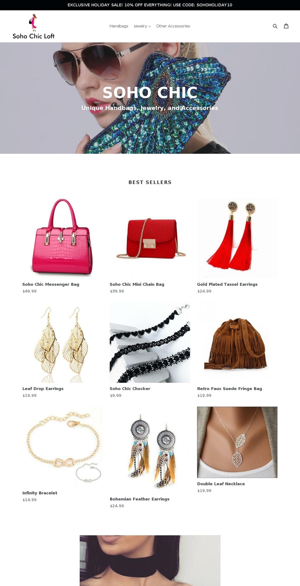 sohochicloft.com — Shopify storefront screenshot