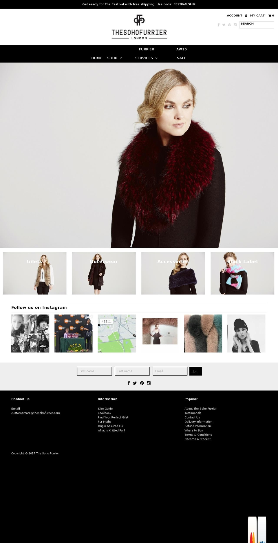 sohofurrier.com shopify website screenshot