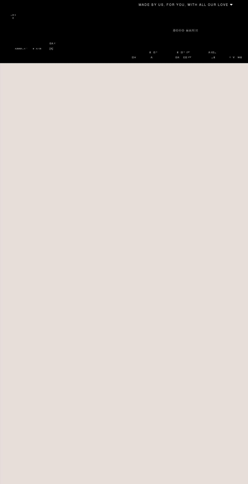 sohomarie.com shopify website screenshot