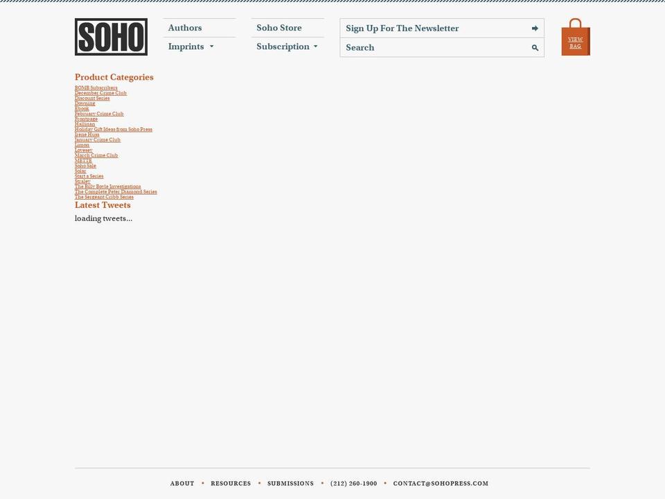 sohopress.myshopify.com shopify website screenshot