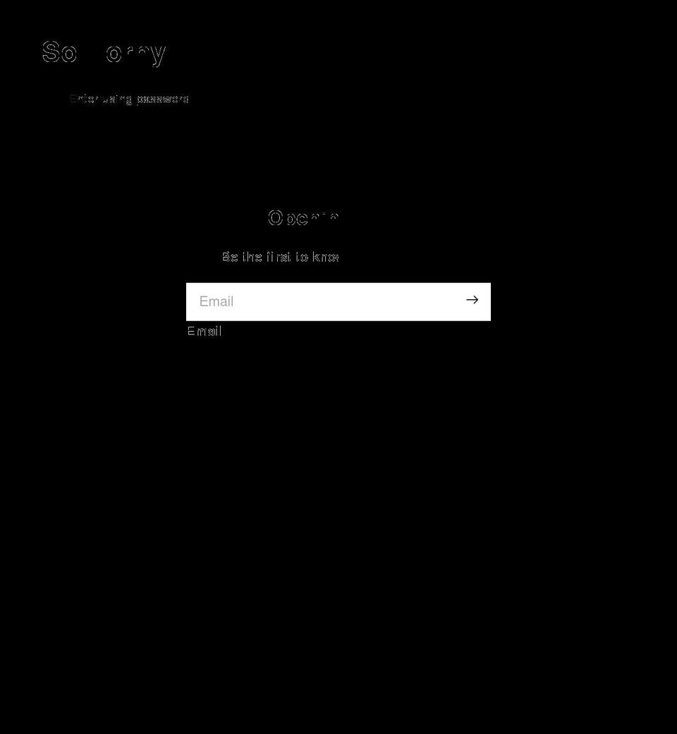 sohorny.xyz shopify website screenshot