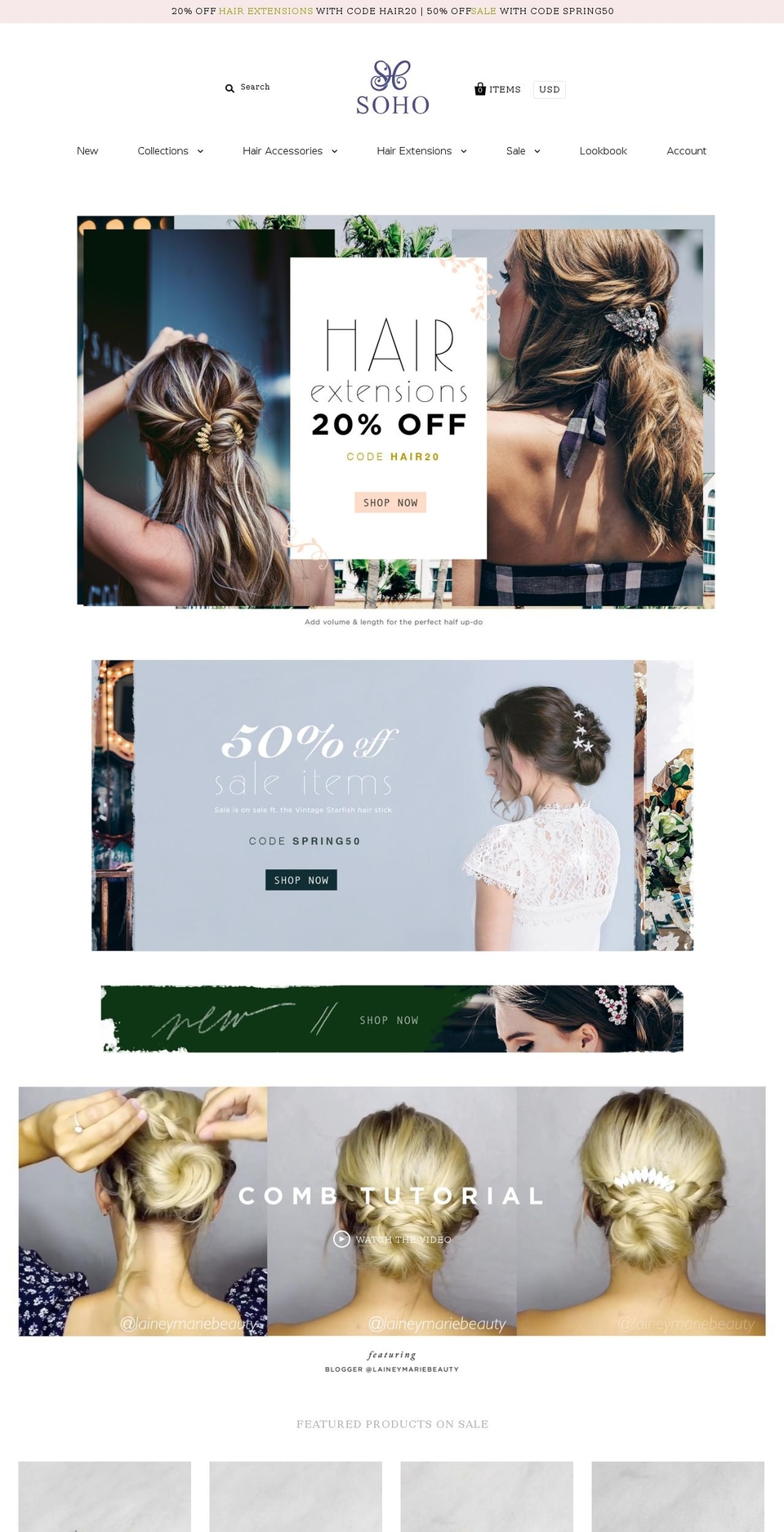 sohostyle.com shopify website screenshot