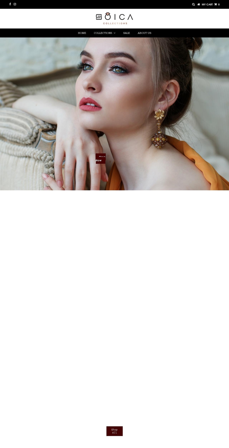 soicacollections.com shopify website screenshot