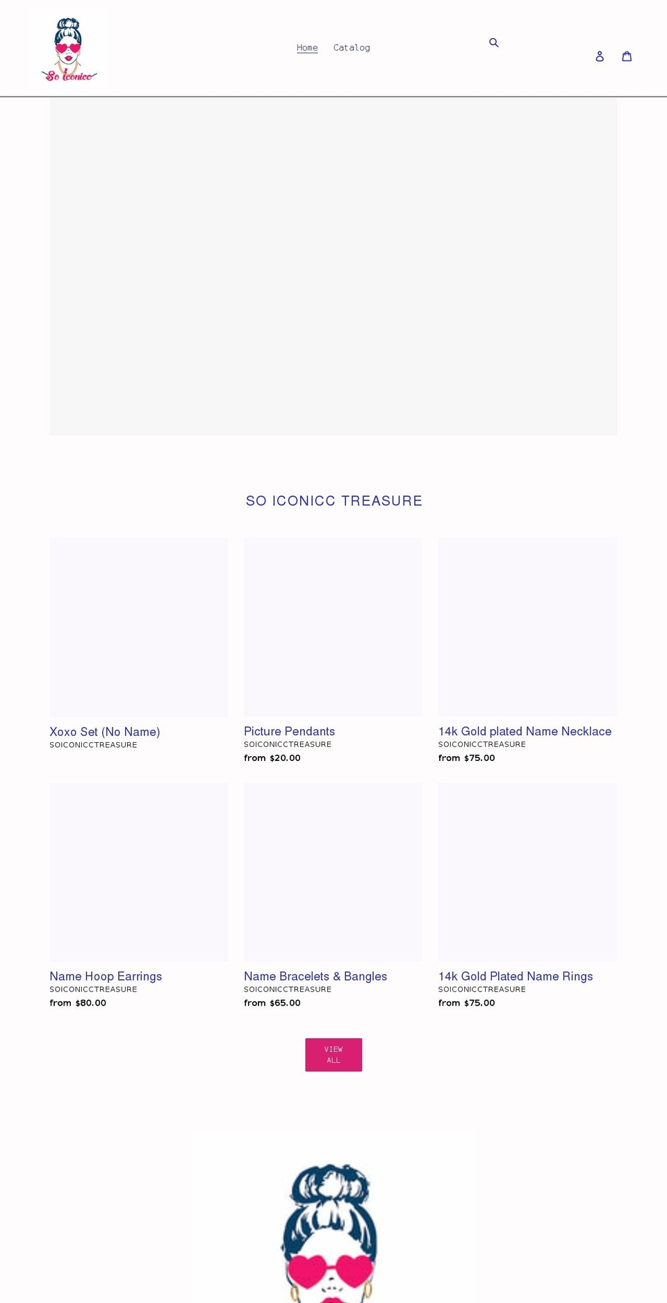 soiconicctreasures.com shopify website screenshot