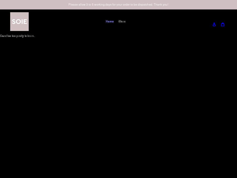 soielondon.com shopify website screenshot