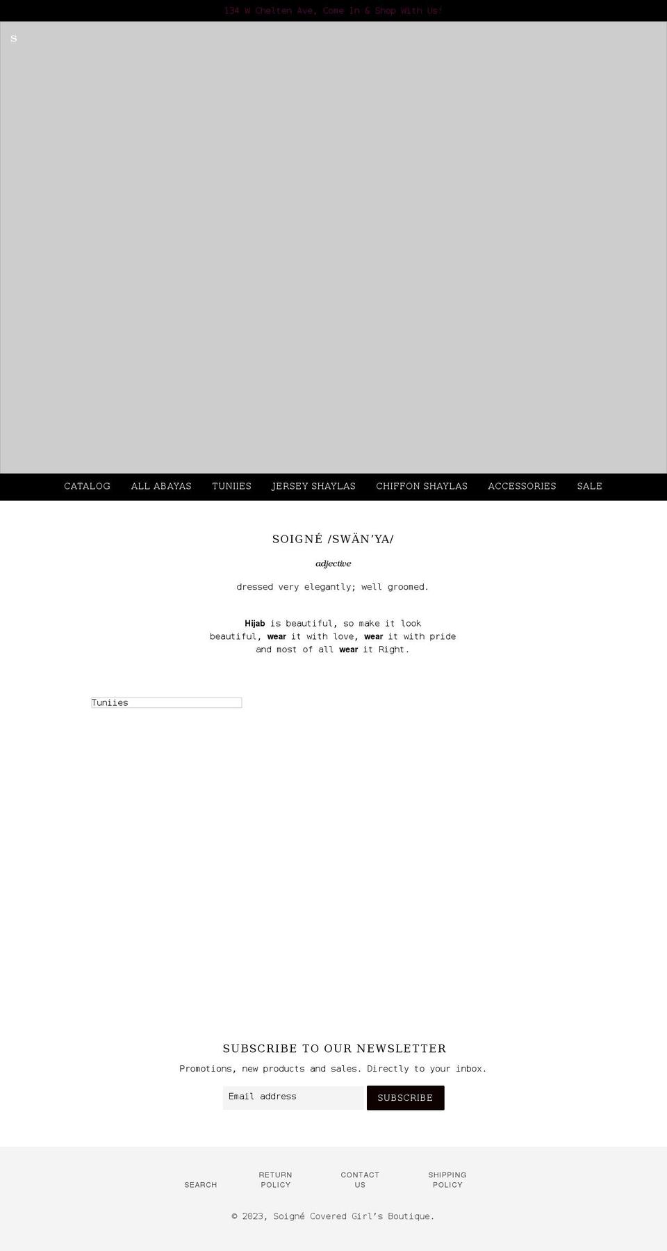 soigneshop.com shopify website screenshot