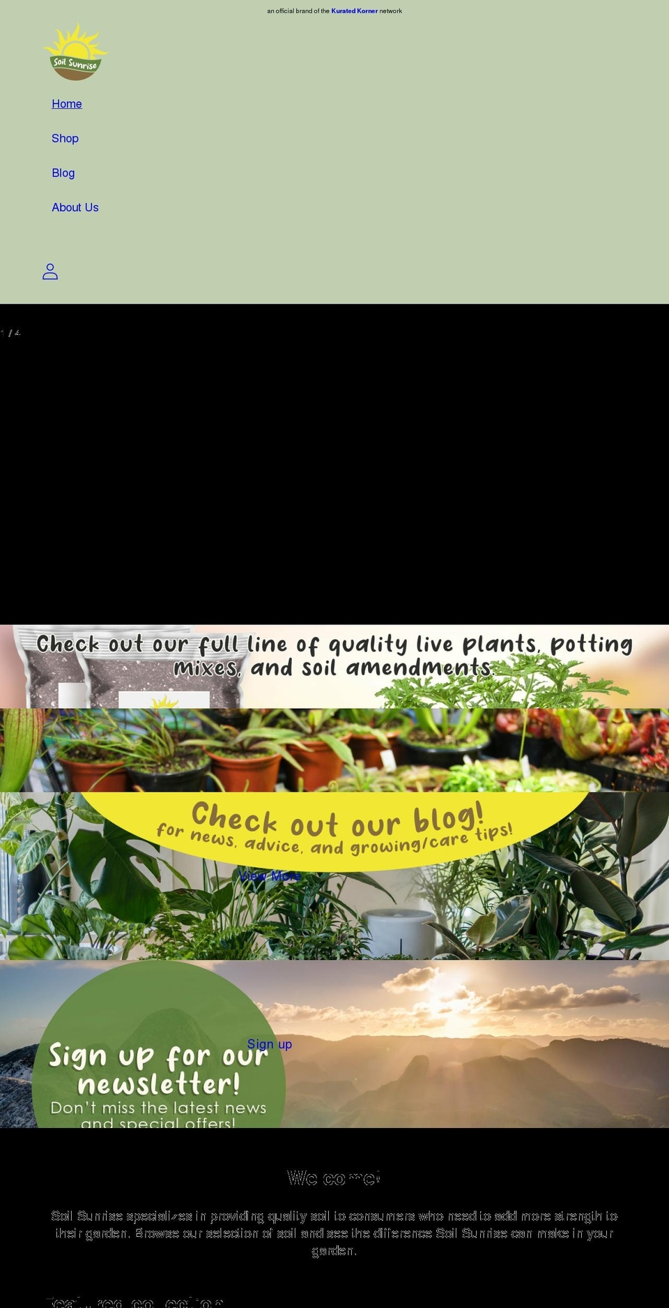soilsunrise.com shopify website screenshot