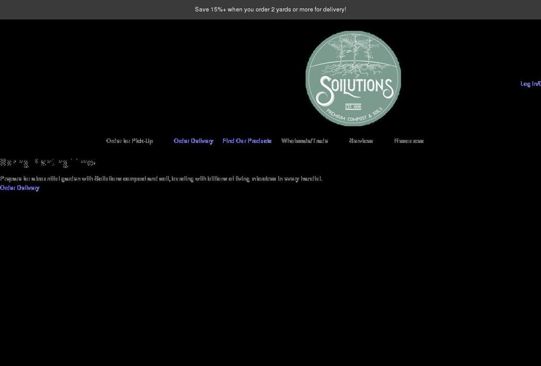 soilutions.net shopify website screenshot