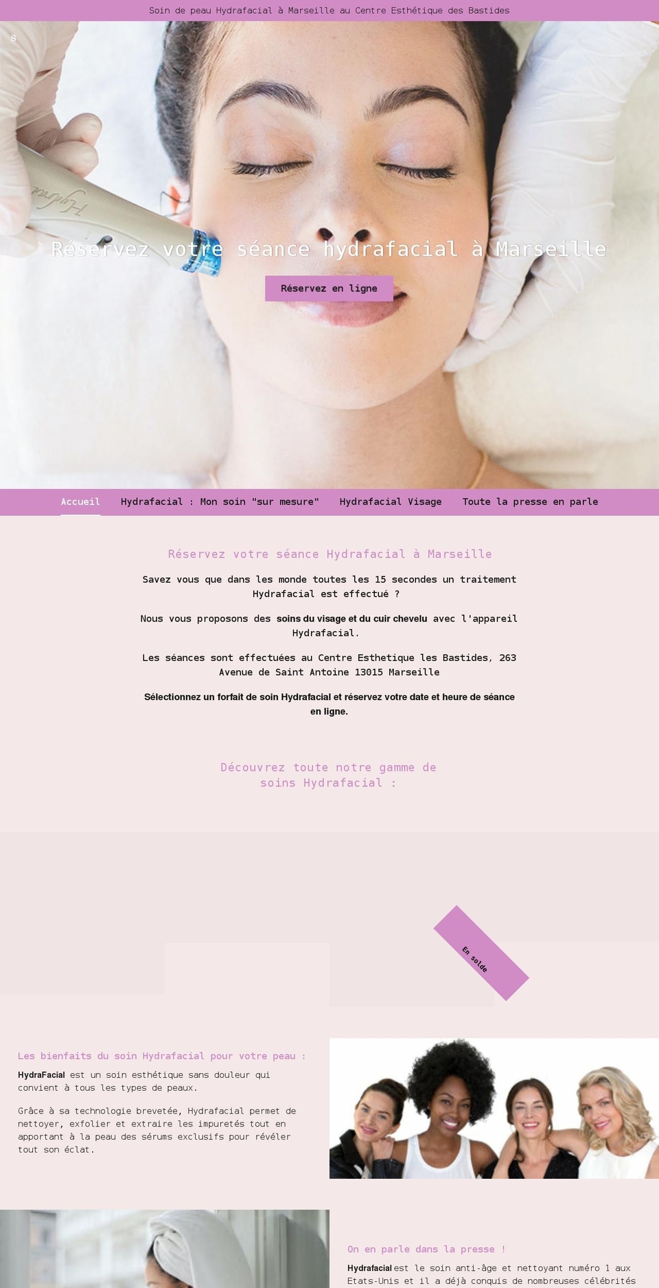 soin-esthetique.com shopify website screenshot